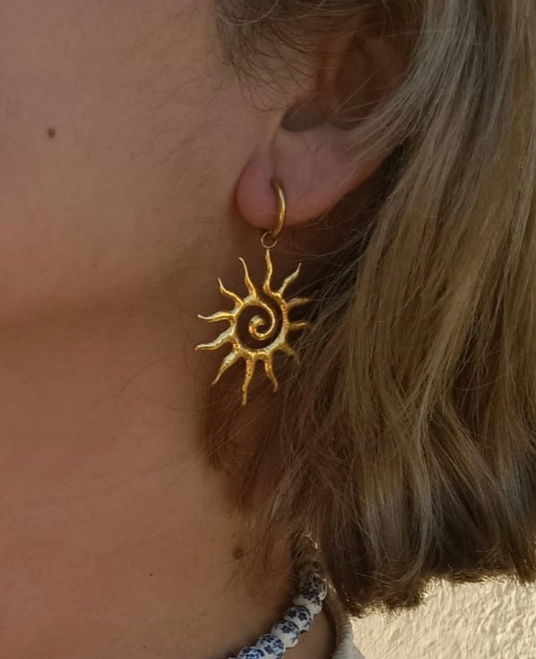 Pendientes Aro Sol Astral