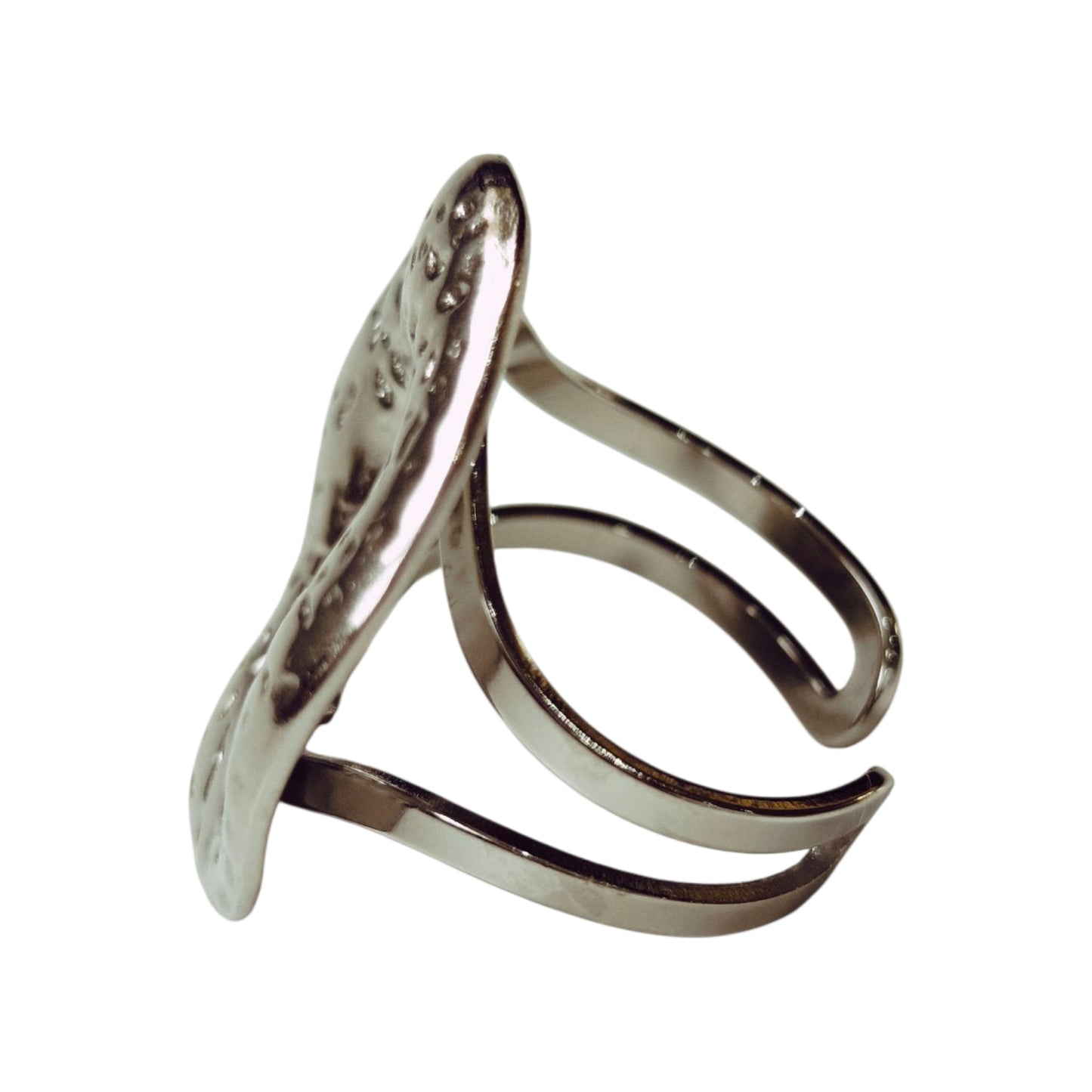 ANILLO CIRCULAR PLATEADO