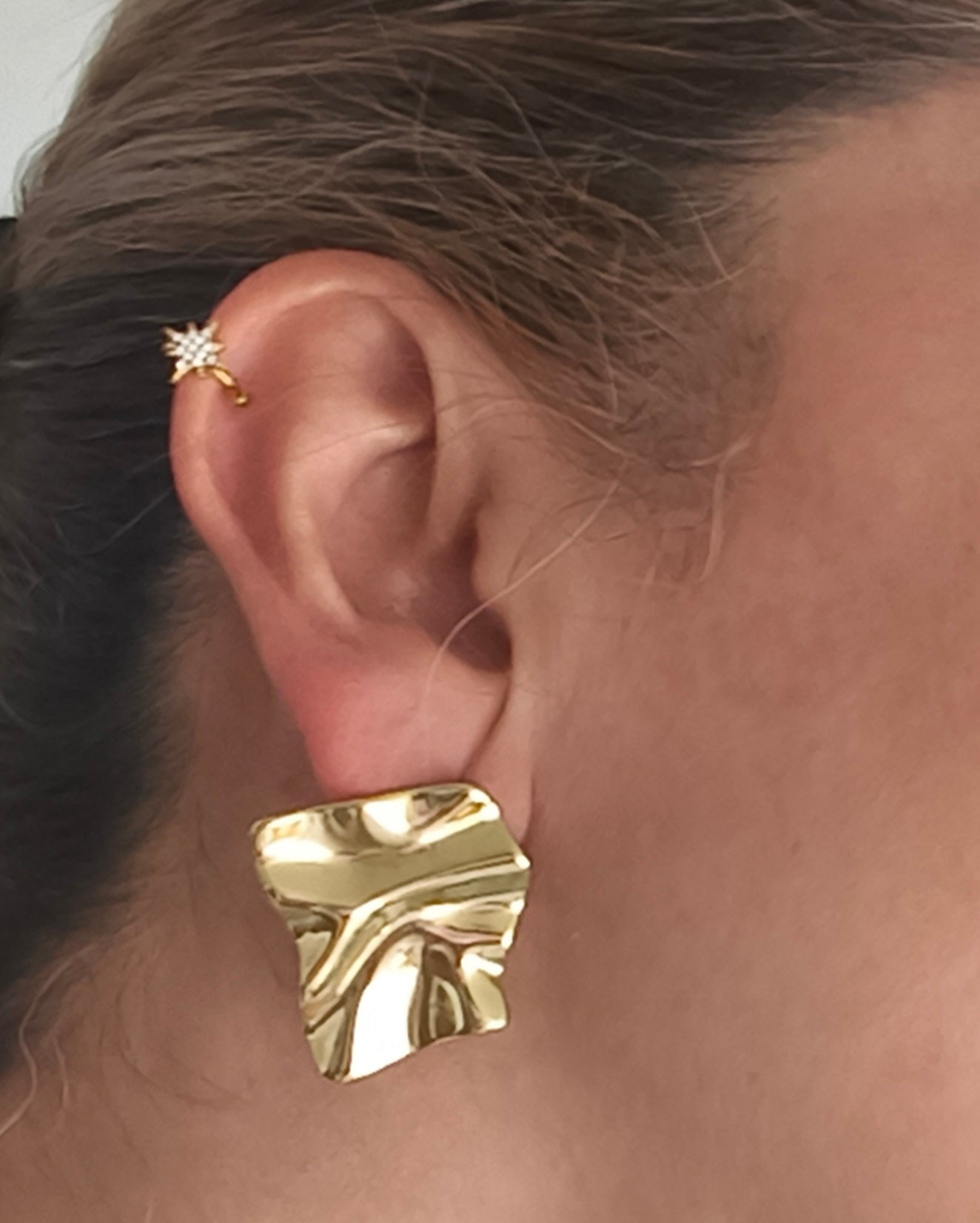 PENDIENTES  GALA ACERO GOLD