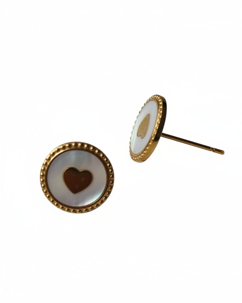 PENDIENTES ACERO AMOR