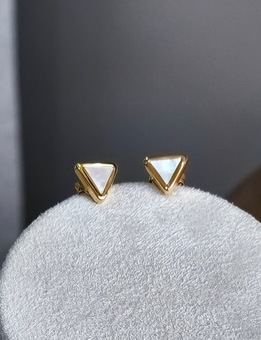 Pendientes Triángulo Nácar