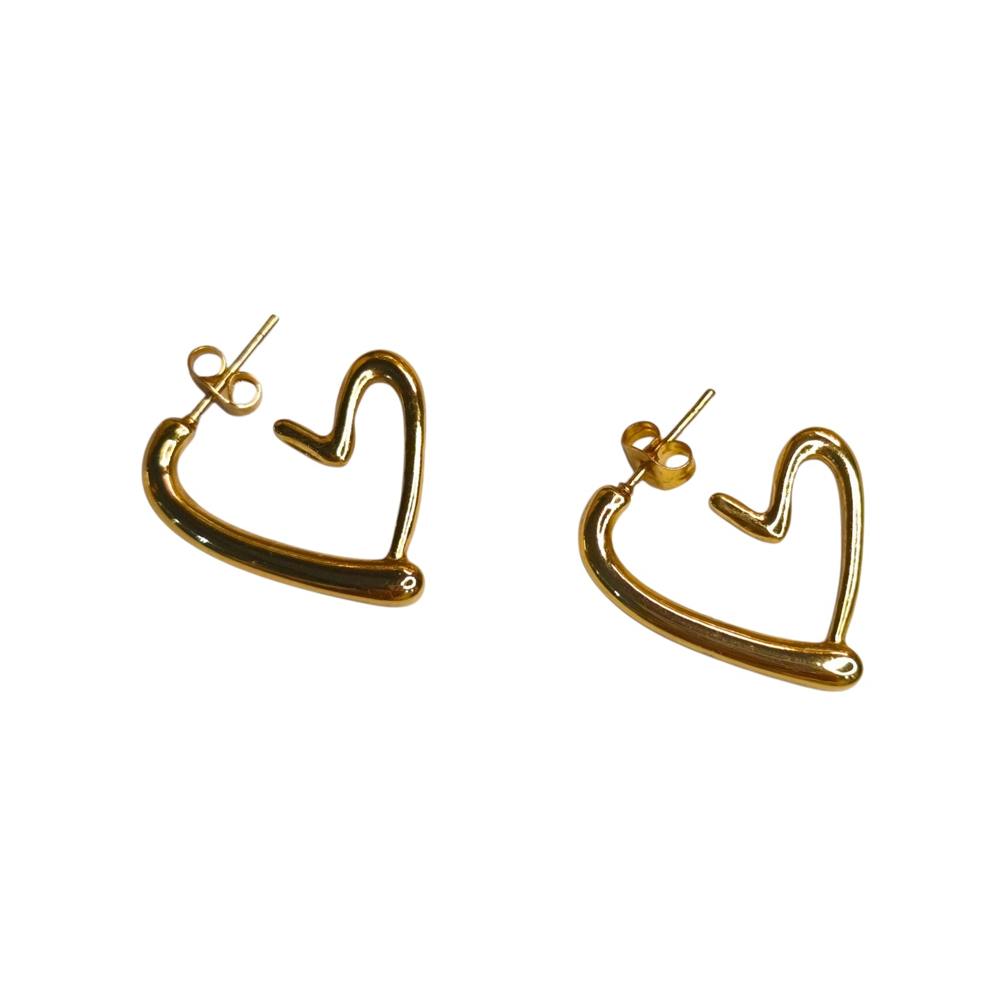 PENDIENTES ACERO LOVE