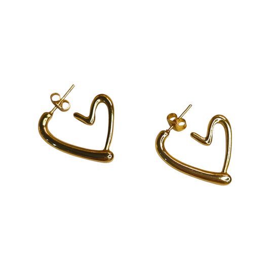 PENDIENTES ACERO LOVE