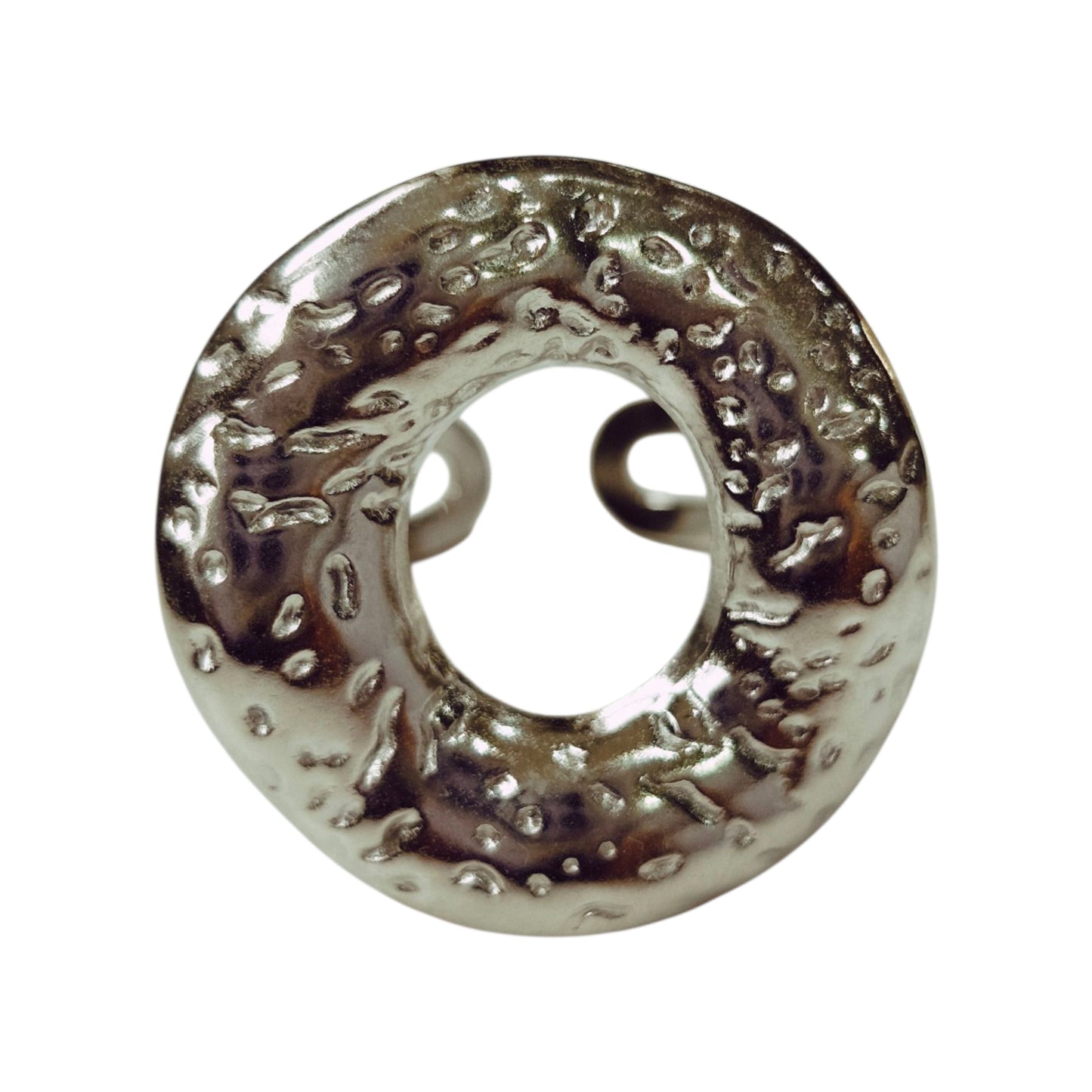 ANILLO CIRCULAR PLATEADO