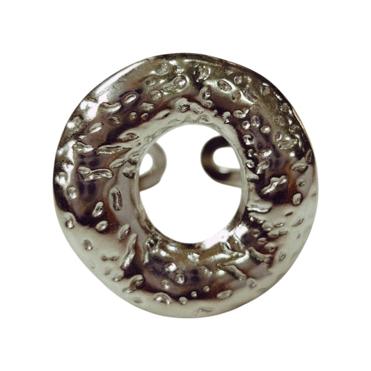 ANILLO CIRCULAR PLATEADO