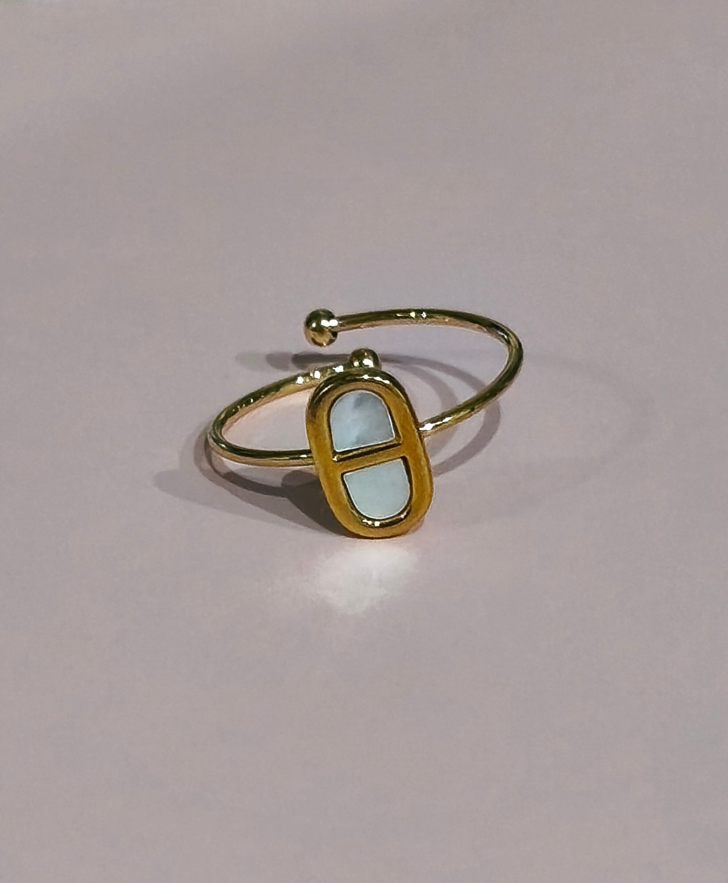 ANILLO DOBLE NÁCAR