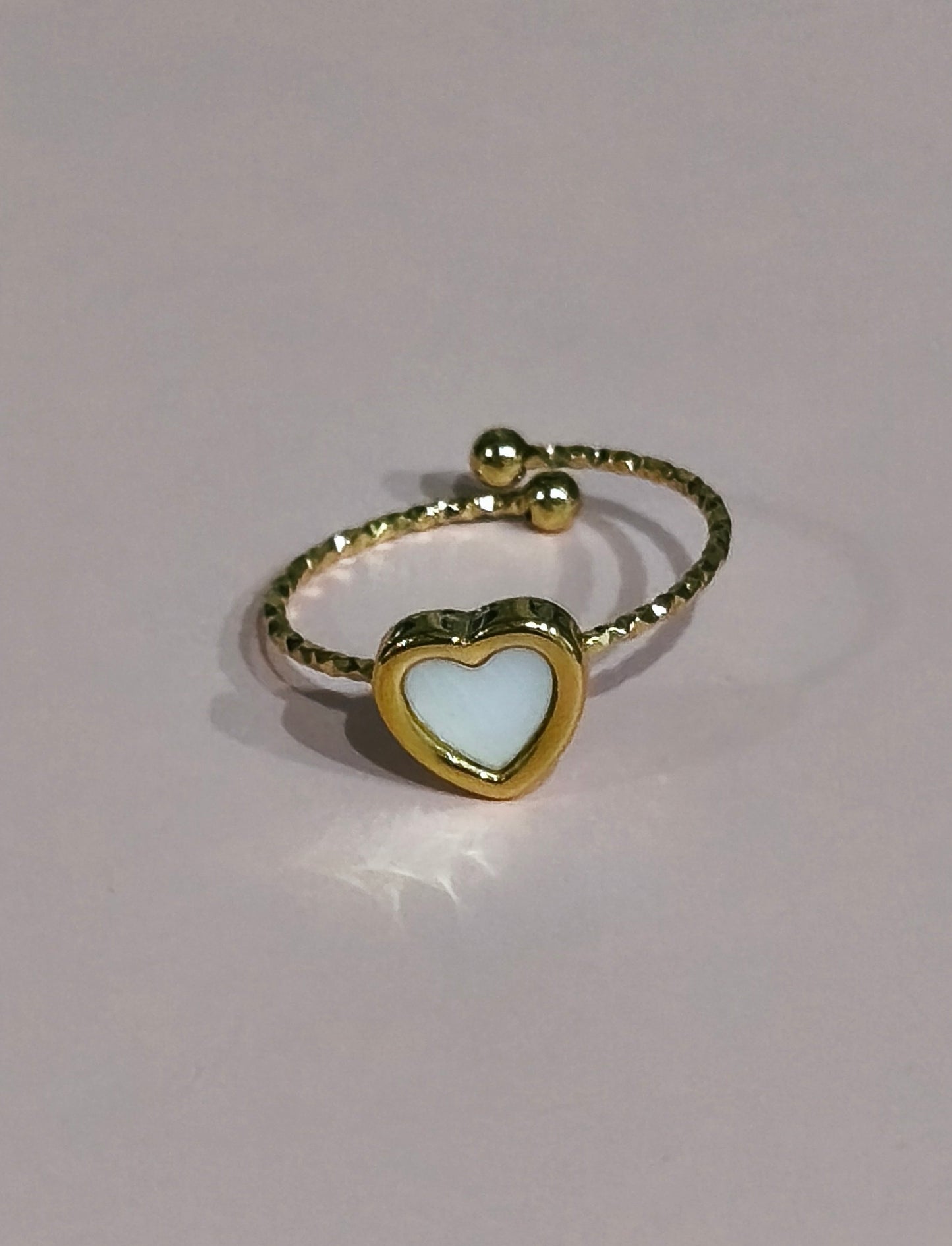 ANILLO CORAZÓN NÁCAR