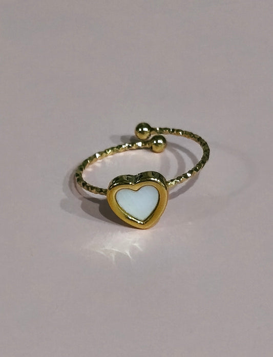 ANILLO CORAZÓN NÁCAR