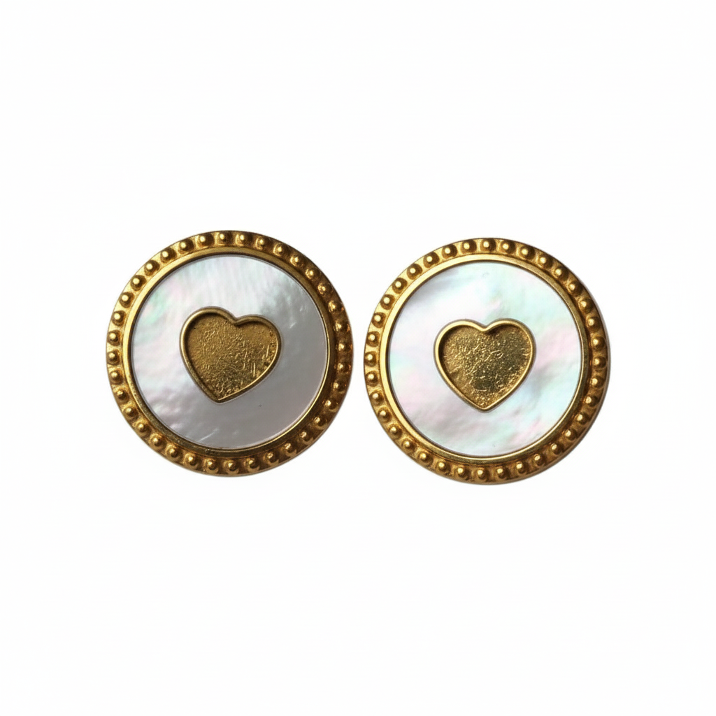 PENDIENTES ACERO AMOR