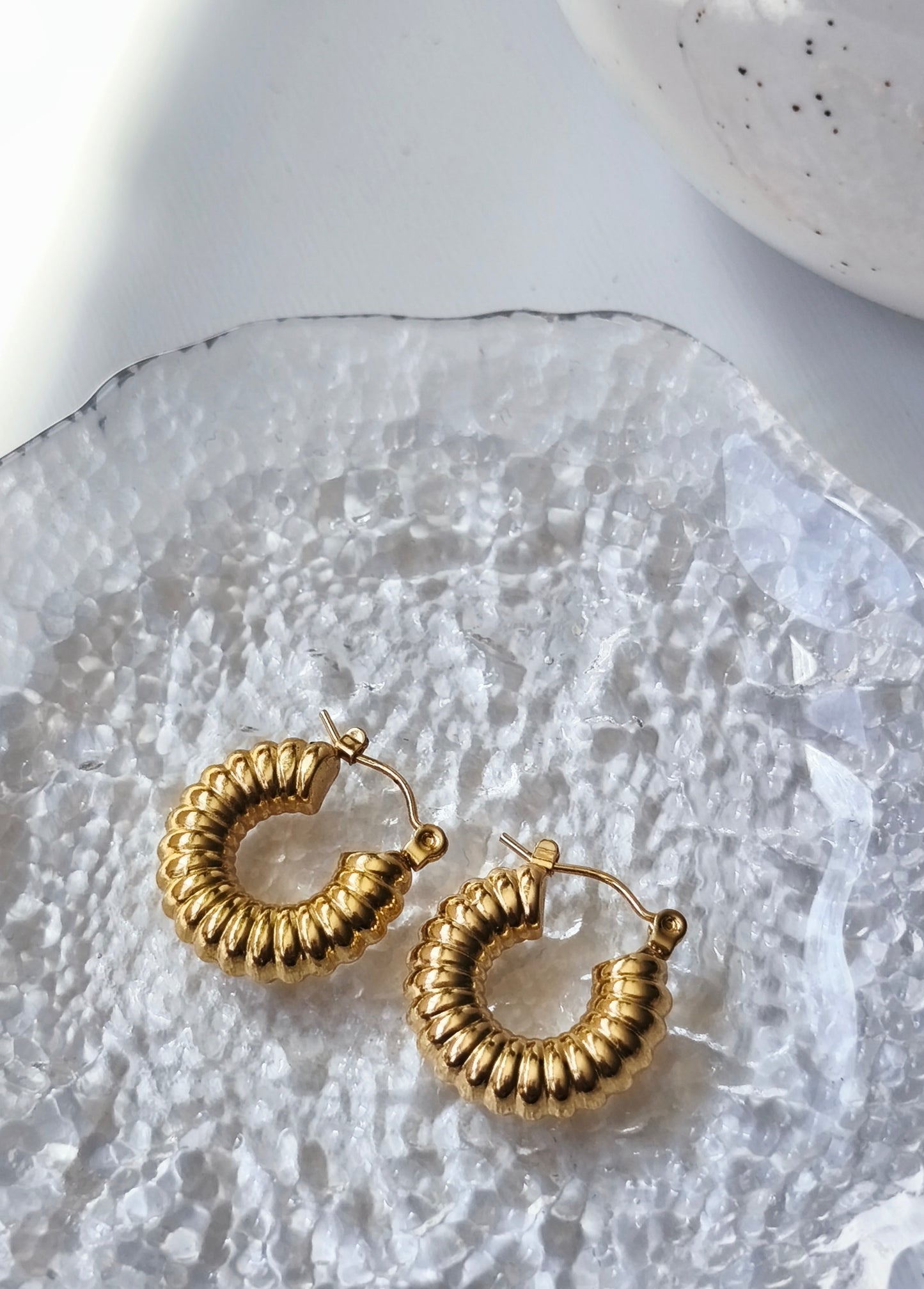 Aros Chunky Bañados en Oro